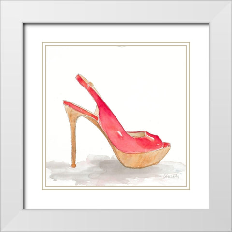Pool Party Stiletto White Modern Wood Framed Art Print with Double Matting by Loreth, Lanie