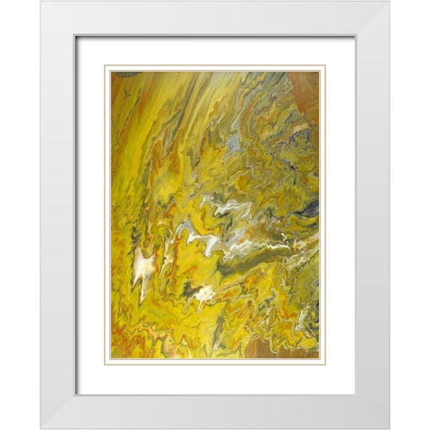 Golden Peak White Modern Wood Framed Art Print with Double Matting by Gonzalez, Roberto