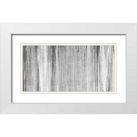 Gray City in the Night White Modern Wood Framed Art Print with Double Matting by Gonzalez, Roberto