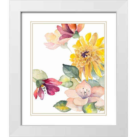 Under Grasse Skys II White Modern Wood Framed Art Print with Double Matting by Loreth, Lanie