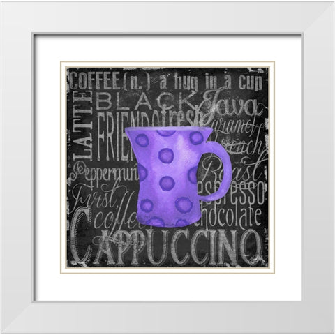 Coffee of the Day III White Modern Wood Framed Art Print with Double Matting by Medley, Elizabeth
