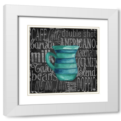 Coffee of the Day IV White Modern Wood Framed Art Print with Double Matting by Medley, Elizabeth