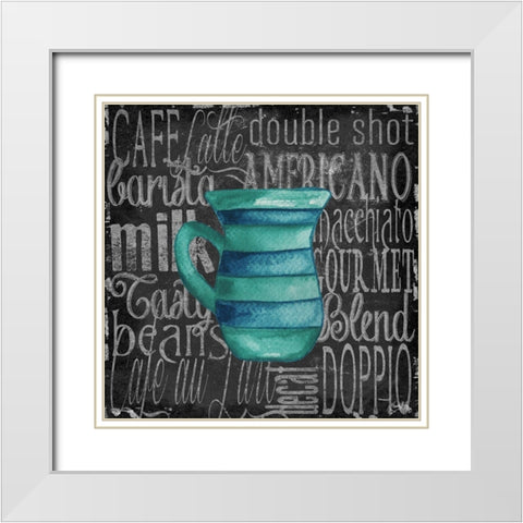 Coffee of the Day IV White Modern Wood Framed Art Print with Double Matting by Medley, Elizabeth