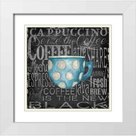 Coffee of the Day VI White Modern Wood Framed Art Print with Double Matting by Medley, Elizabeth