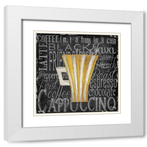 Coffee of the Day II White Modern Wood Framed Art Print with Double Matting by Medley, Elizabeth