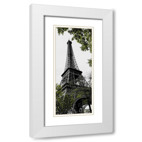 Parisian Trip I White Modern Wood Framed Art Print with Double Matting by Navas, Emily