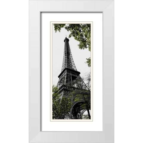 Parisian Trip I White Modern Wood Framed Art Print with Double Matting by Navas, Emily