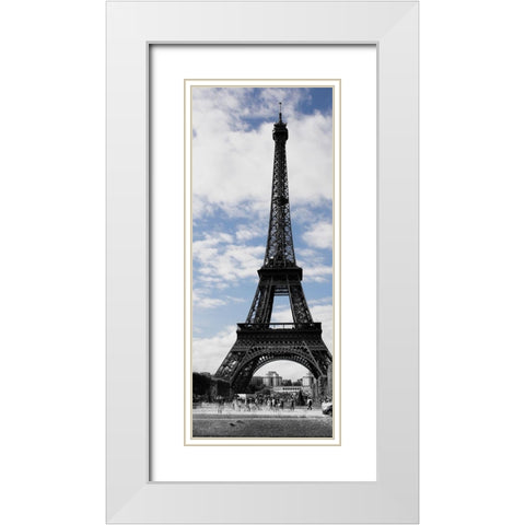 Parisian Trip II White Modern Wood Framed Art Print with Double Matting by Navas, Emily