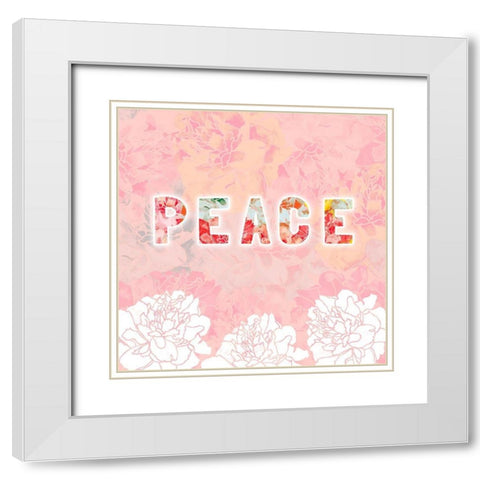 Inspire I White Modern Wood Framed Art Print with Double Matting by James, Nola