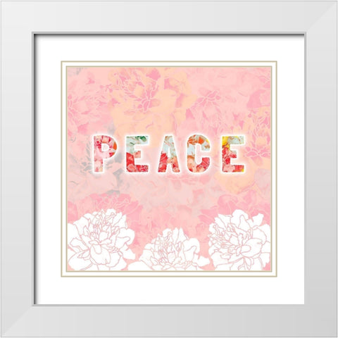 Inspire I White Modern Wood Framed Art Print with Double Matting by James, Nola