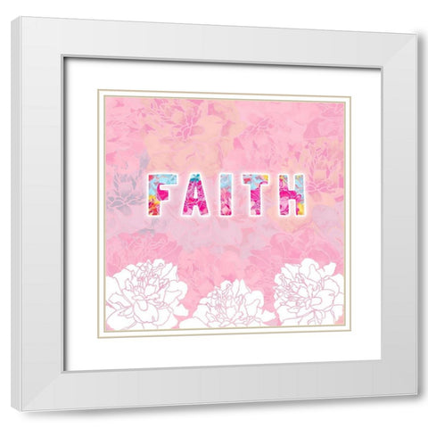 Inspire II White Modern Wood Framed Art Print with Double Matting by James, Nola