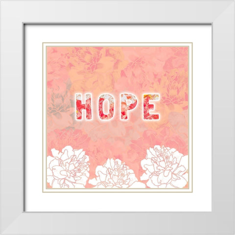 Inspire III White Modern Wood Framed Art Print with Double Matting by James, Nola