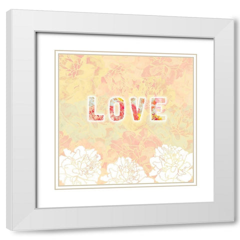 Inspire IV White Modern Wood Framed Art Print with Double Matting by James, Nola