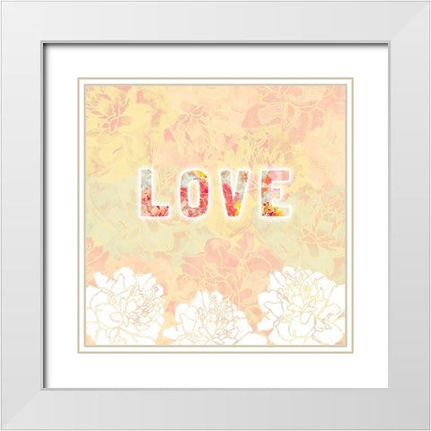 Inspire IV White Modern Wood Framed Art Print with Double Matting by James, Nola