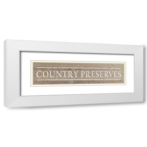 Country Preserves White Modern Wood Framed Art Print with Double Matting by Medley, Elizabeth