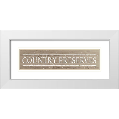 Country Preserves White Modern Wood Framed Art Print with Double Matting by Medley, Elizabeth