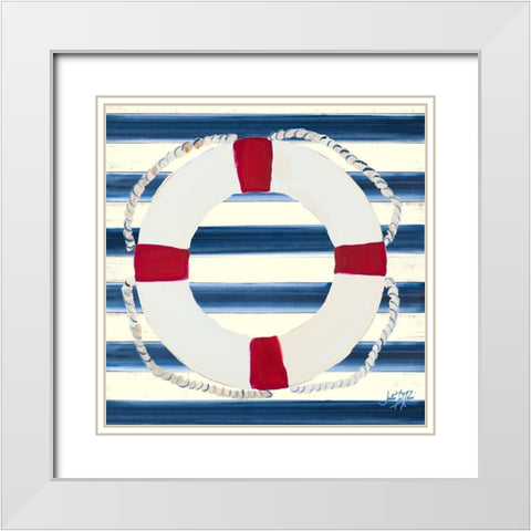 Sailors Life II White Modern Wood Framed Art Print with Double Matting by DeRice, Julie