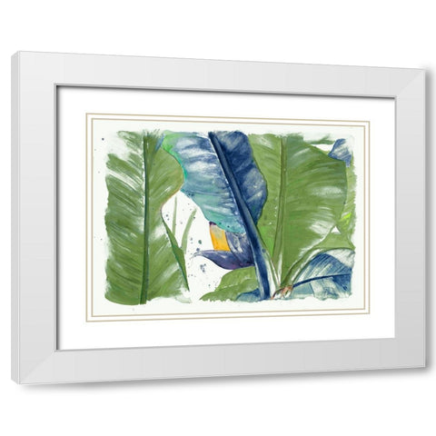 Fresh Banana Plantain Vibrant White Modern Wood Framed Art Print with Double Matting by Pinto, Patricia