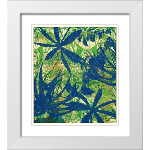 Tropical Paradise White Modern Wood Framed Art Print with Double Matting by Medley, Elizabeth