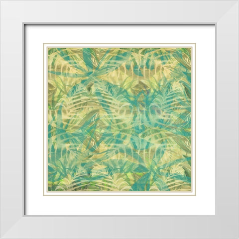 Into the Rain Forest White Modern Wood Framed Art Print with Double Matting by Medley, Elizabeth