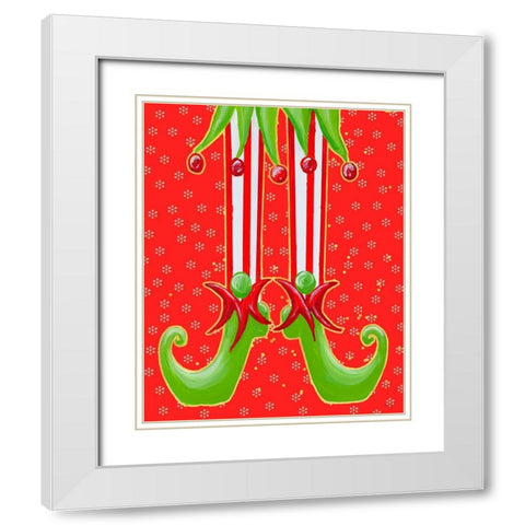 More Elfin Around White Modern Wood Framed Art Print with Double Matting by Ritter, Gina