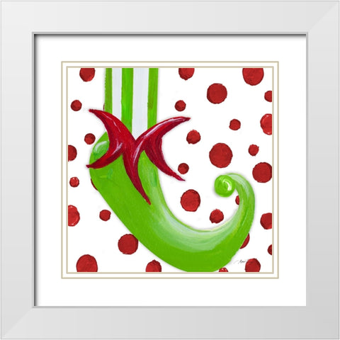 Elf Feet I White Modern Wood Framed Art Print with Double Matting by Ritter, Gina