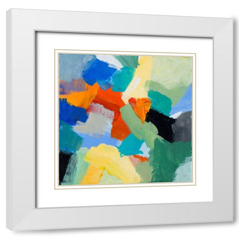 Lets Mingle a Little II White Modern Wood Framed Art Print with Double Matting by Loreth, Lanie