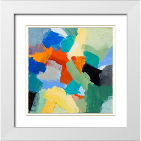 Lets Mingle a Little II White Modern Wood Framed Art Print with Double Matting by Loreth, Lanie