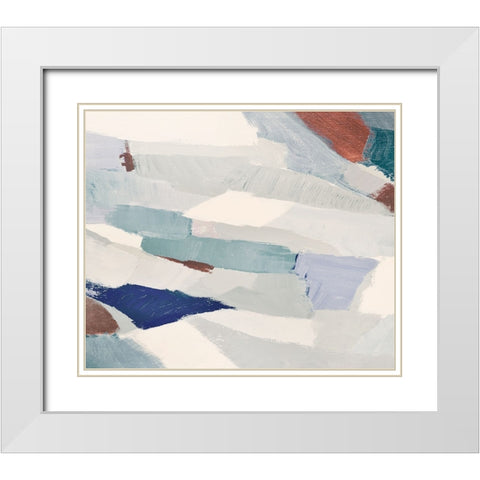 At Shore I White Modern Wood Framed Art Print with Double Matting by Loreth, Lanie