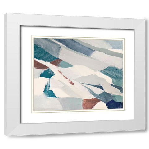 At Shore II White Modern Wood Framed Art Print with Double Matting by Loreth, Lanie