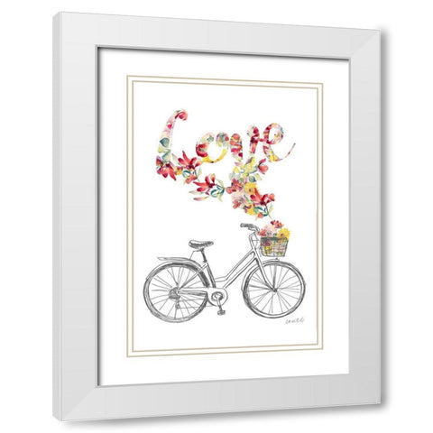 Love and Peace I White Modern Wood Framed Art Print with Double Matting by Loreth, Lanie