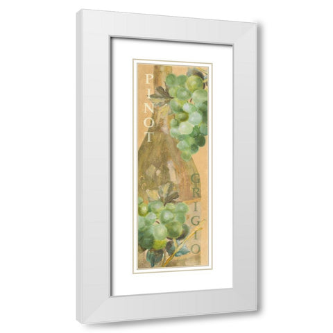 Pinot Grigio White Modern Wood Framed Art Print with Double Matting by Loreth, Lanie