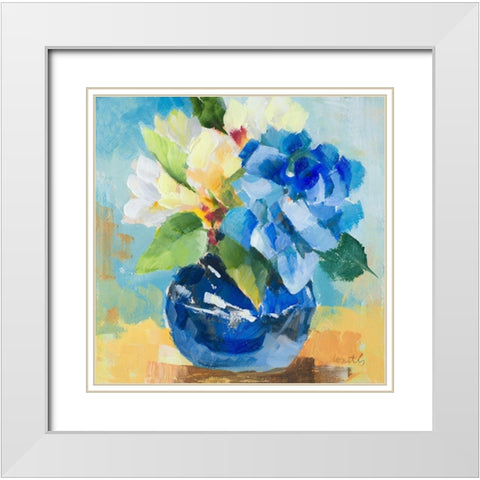 Mid Summer Bloom I White Modern Wood Framed Art Print with Double Matting by Loreth, Lanie