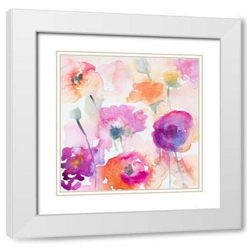 Misty Summer II White Modern Wood Framed Art Print with Double Matting by Loreth, Lanie