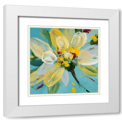 Blooming Moment II White Modern Wood Framed Art Print with Double Matting by Loreth, Lanie
