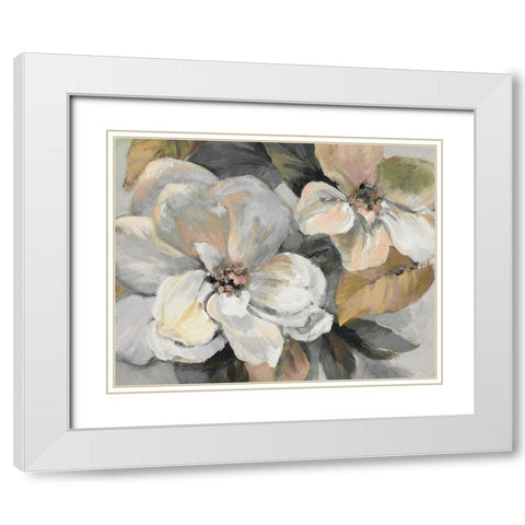 Endless Neutral Blossom II  White Modern Wood Framed Art Print with Double Matting by Loreth, Lanie