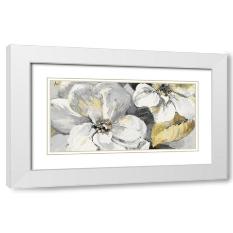 Neutral Endless Blossoms Panel White Modern Wood Framed Art Print with Double Matting by Loreth, Lanie
