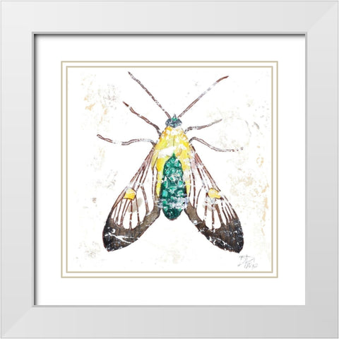 Wild Butterfly White Modern Wood Framed Art Print with Double Matting by Pinto, Patricia