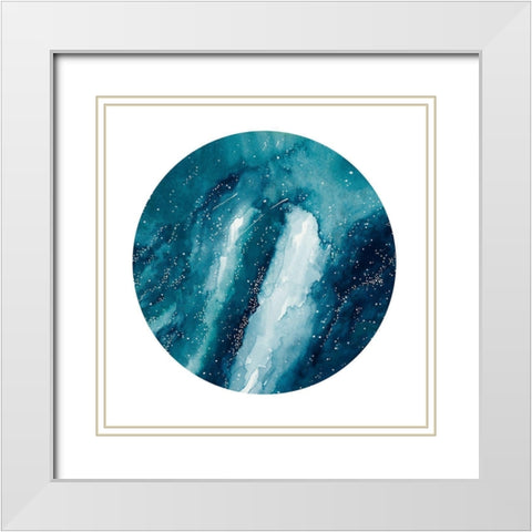 Light Years Away White Modern Wood Framed Art Print with Double Matting by Bucheli, Amaya