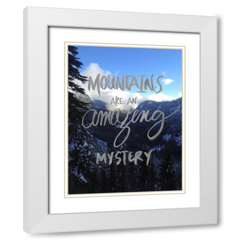 Amazing Mystery White Modern Wood Framed Art Print with Double Matting by Wilson, Kali