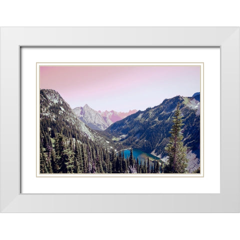 Sunrise White Modern Wood Framed Art Print with Double Matting by Wilson, Kali