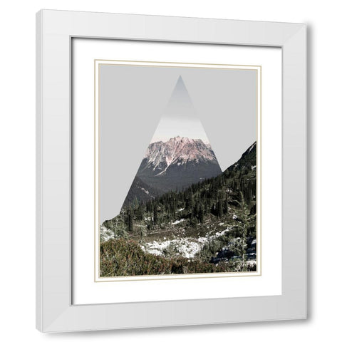 Nature Dynamics I White Modern Wood Framed Art Print with Double Matting by Wilson, Kali