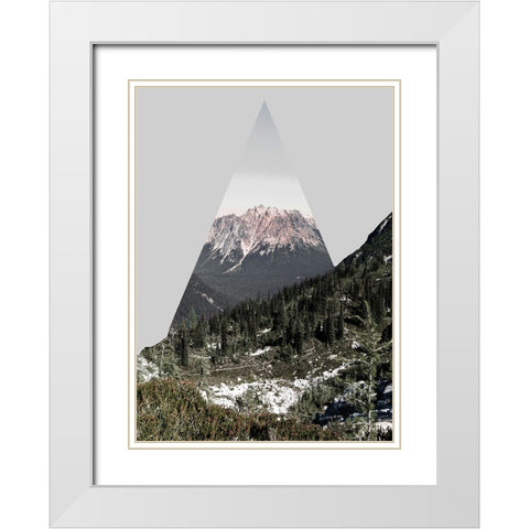 Nature Dynamics I White Modern Wood Framed Art Print with Double Matting by Wilson, Kali