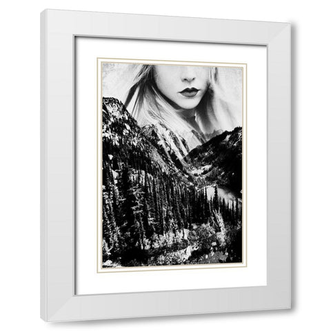 Wander Out White Modern Wood Framed Art Print with Double Matting by Wilson, Kali
