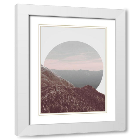 Nature Dynamics III White Modern Wood Framed Art Print with Double Matting by Wilson, Kali