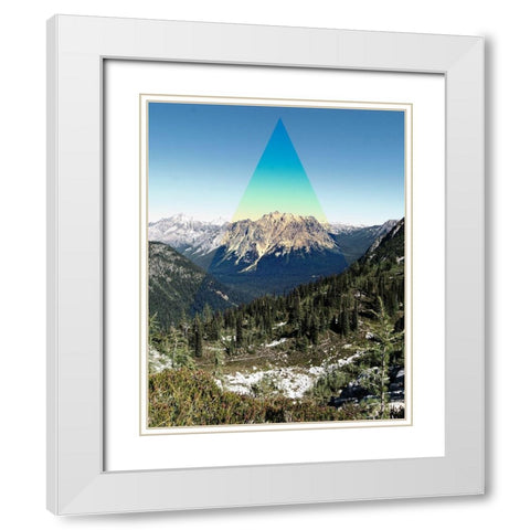 Mountain Peak White Modern Wood Framed Art Print with Double Matting by Wilson, Kali