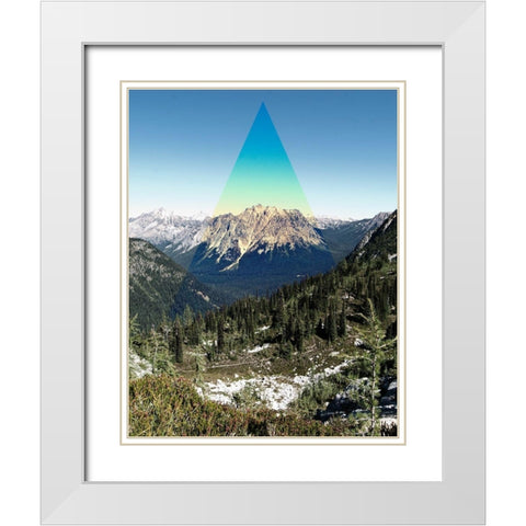 Mountain Peak White Modern Wood Framed Art Print with Double Matting by Wilson, Kali
