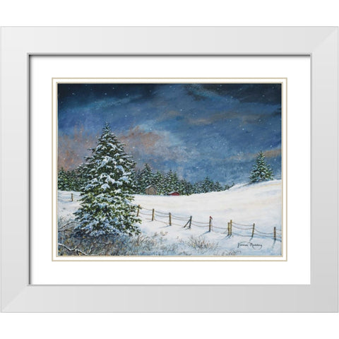 Going Home White Modern Wood Framed Art Print with Double Matting by Redding, James