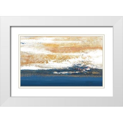 Unpredictable Sea White Modern Wood Framed Art Print with Double Matting by Pinto, Patricia