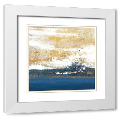 Unpredictable Sea White Modern Wood Framed Art Print with Double Matting by Pinto, Patricia